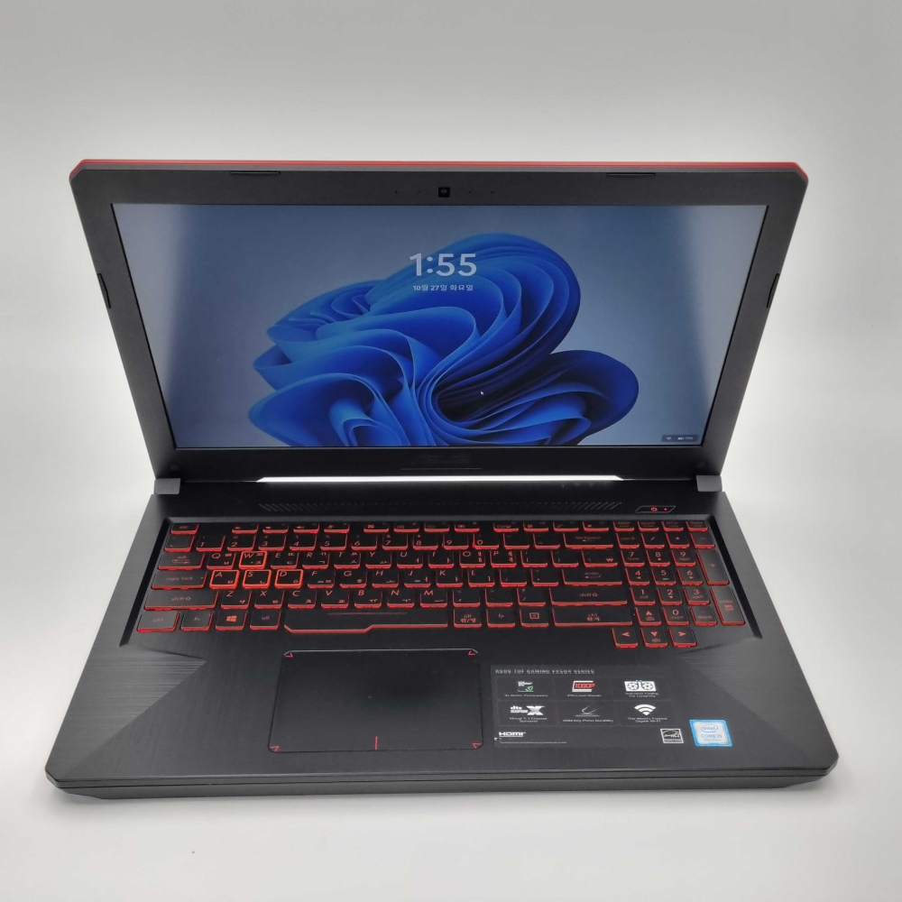 ASUS TUF i5 8TH RAM 16GB GTX 1050 1.2TB 15.6인치 게이밍 리퍼 노트북