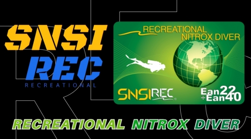 버블디 SNSI 나이트록스 다이버 (RECREATIONAL  NITROX  DIVER)