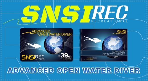 버블디 SNSI 어드밴스 오픈워터 다이버 (ADVANCED OPEN WATER DIVER)