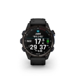 가민 GARMIN Descent Mk3i – 43mm(카본 그레이 DLC 티타늄, 블랙 실리콘 밴드)