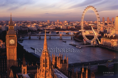 London England (Sky View Sunset)