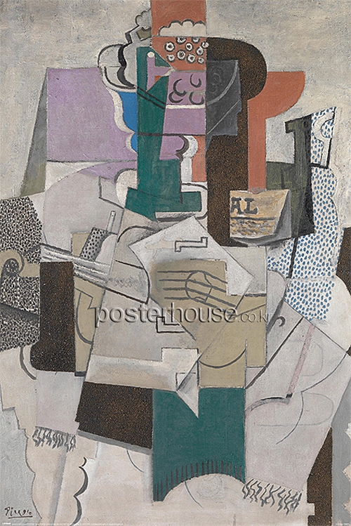 피카소 / Picasso (Fruit Dish, Bottle and Violin)
