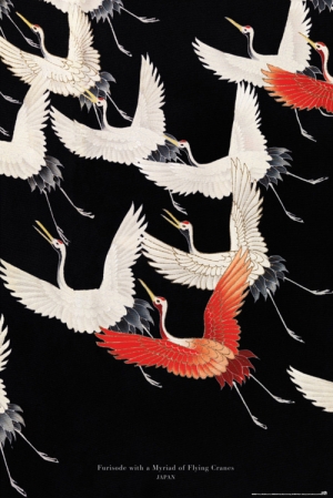 Furisode With a Myriad of Flying Cranes