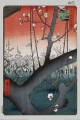 Hiroshige: Plum orchard near Kameido shrine
