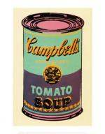 워홀 / Warhol: Campbells Soup Can green & purple