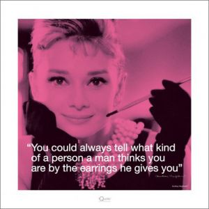 오드리 햅번 / Audrey Hepburn: I.Quote - Earrings