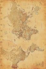 World Map: Vintage Style