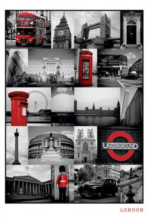 LONDON: Red Collage