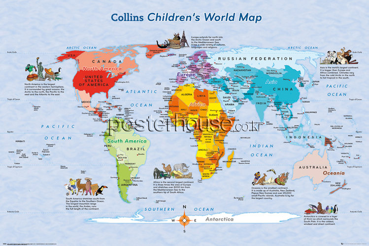 World Map Children's Map
