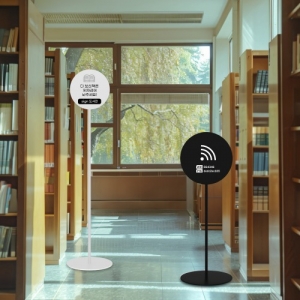 원형슬림형 입간판