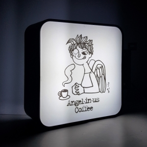 양면 LED 사각라운드 포인트 돌출간판