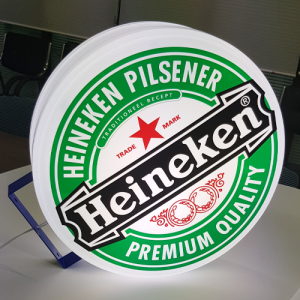 양면 원형 포인트 돌출간판