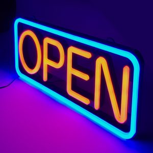 LED OPEN간판+모드변경 리모컨