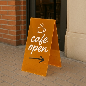 아크릴 입간판 ★ 방문 ★