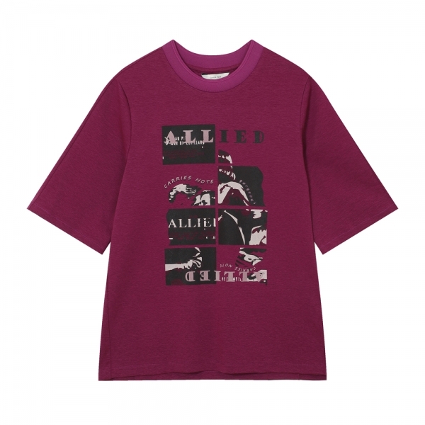 [공식스토어] 하프 소매 아트웍 티셔츠 CN3FTS701WI
