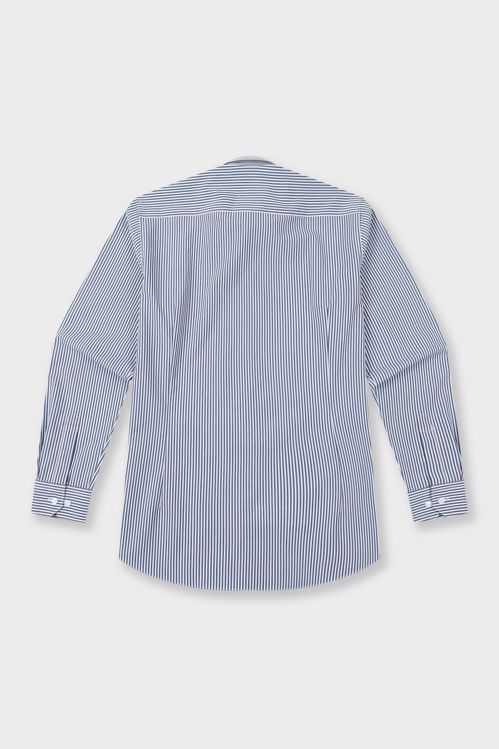 [공식스토어] 런던 스트라이프 슬림핏 면혼방 스트레치 셔츠 네이비 YJ4SBS159NY