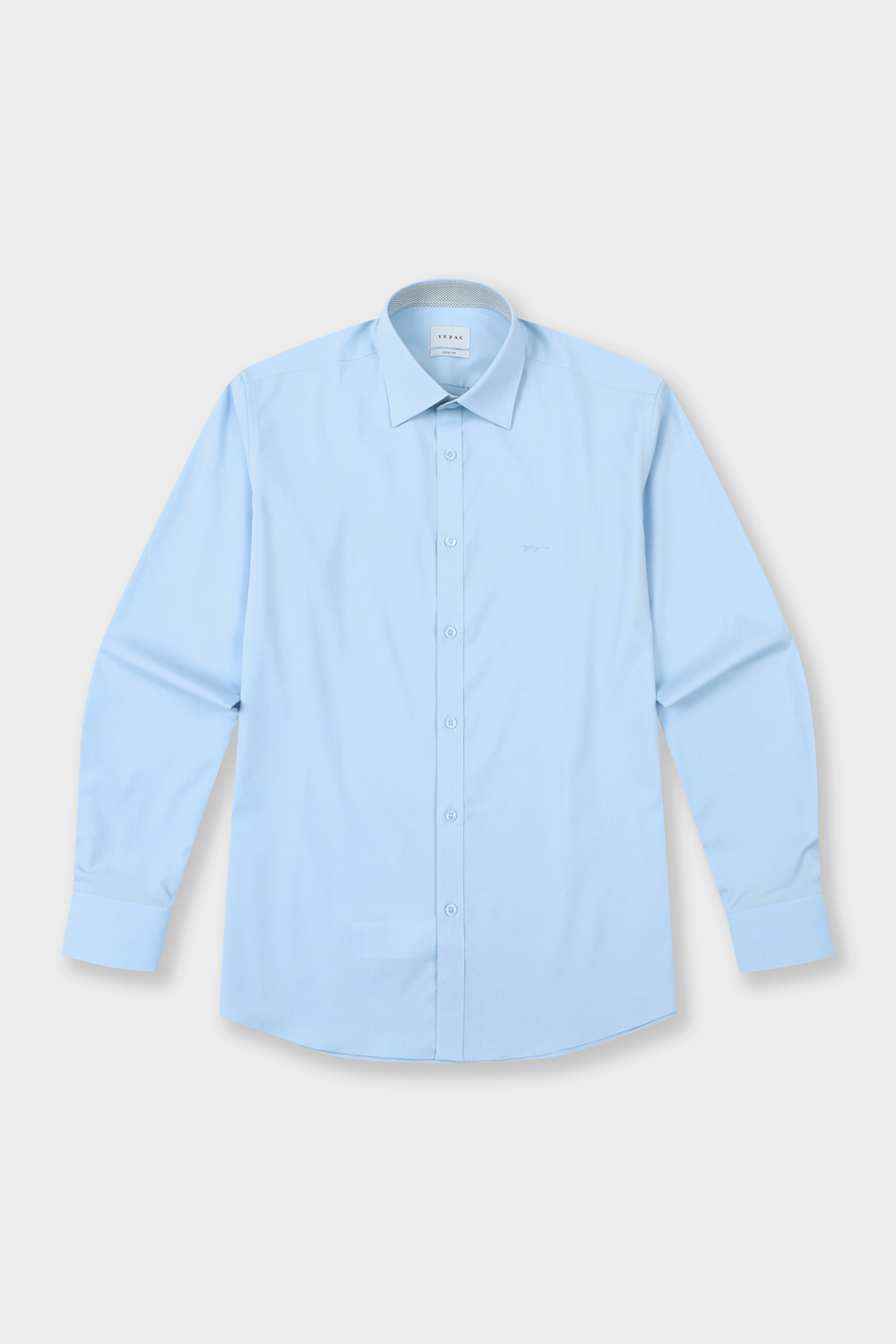 [공식스토어] 모달폴리 스트레치 레귤러핏 솔리드 셔츠 블루 YJ4SBS152BL