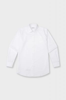 [공식스토어] 레귤러핏 레이온 혼방 솔리드 셔츠 YJ4SIR301WH