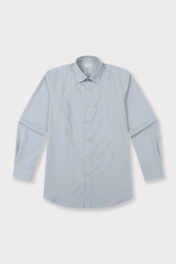 [공식스토어] 카치온 스트레치 일반핏 배색 셔츠 그레이 YJ4SBR106GY