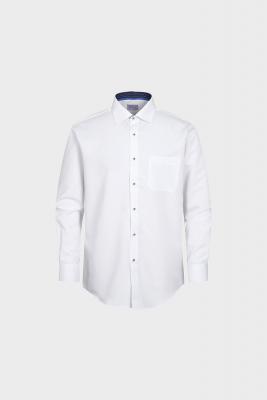 [공식스토어] 텐셀 도비 화이트 솔리드 일반핏 셔츠 YJ4SUR502WH
