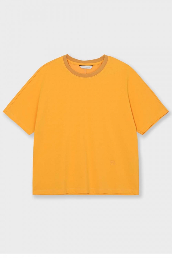 [공식스토어] 자수 포인트 돌먼 티셔츠 오렌지 CN4MTS403OR