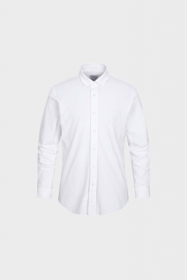 [공식스토어] 이태리 수입원단 화이트 솔리드 슬림핏 셔츠 YJ4SUS540WH