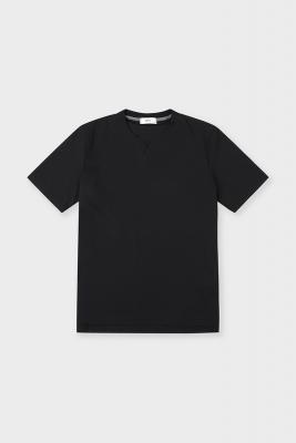 V-VARIUS 노멀핏 티셔츠 블랙 BN2MTS950BK