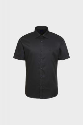 [공식스토어] 폴리 스트레치 블랙 솔리드 스트레츠 셔츠 YJ4MBS250BK