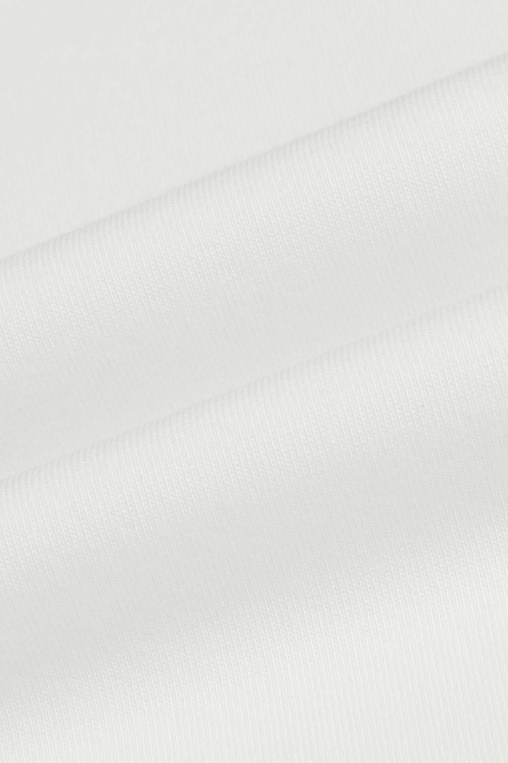 [캐리스노트] 자수 포인트 돌먼 티셔츠 화이트