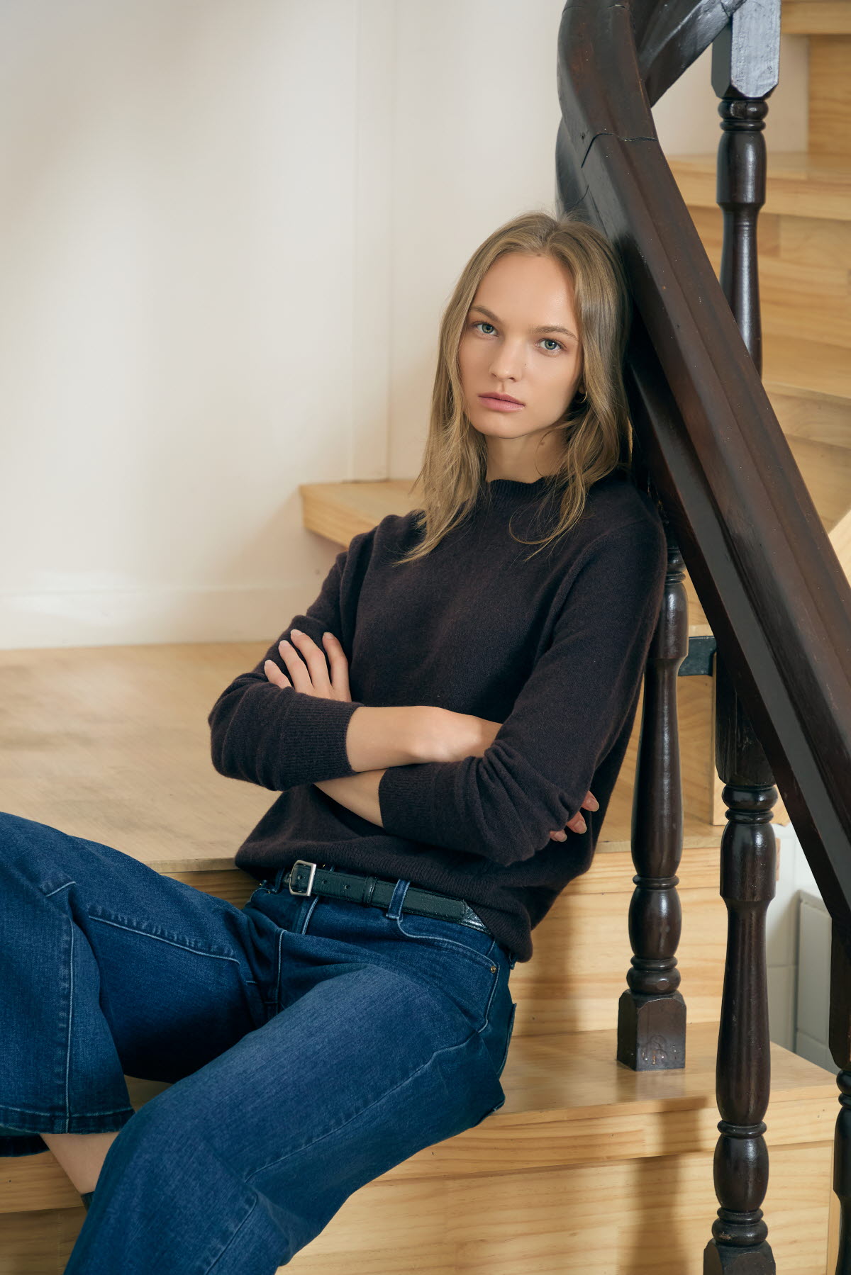 [캐리스노트] 모크넥 풀오버 와인