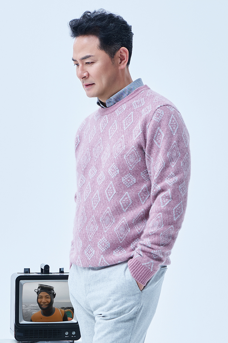 [공식몰] 소프트 아가일 자카드 니트 핑크