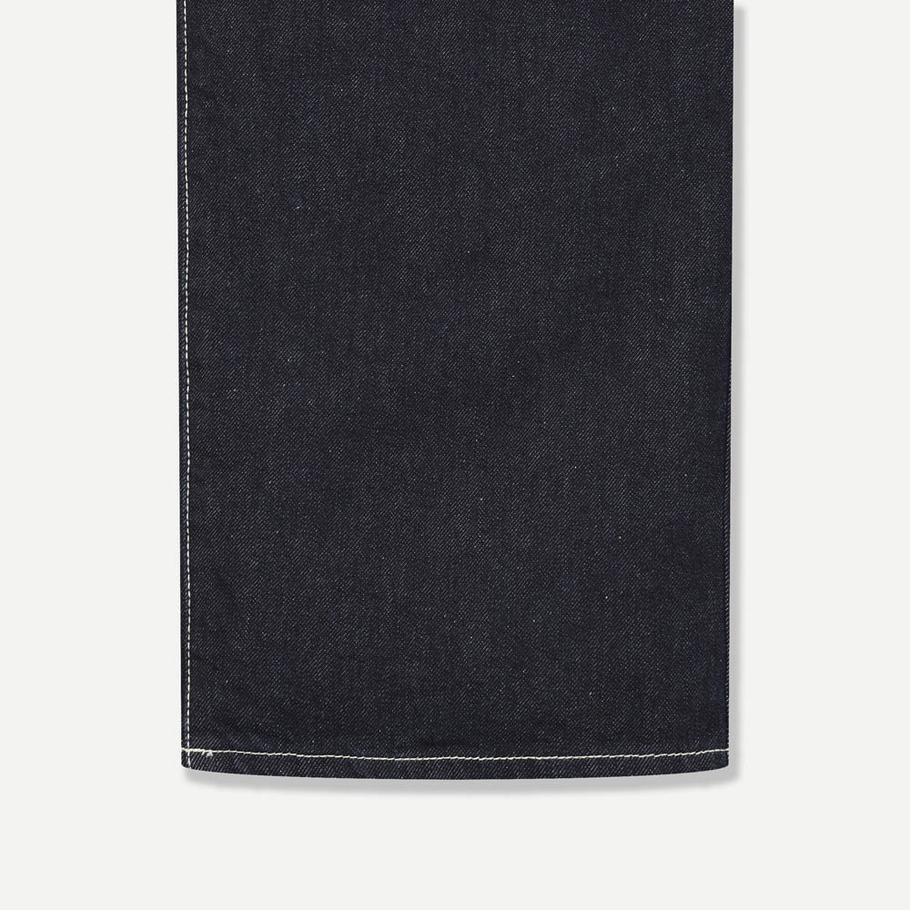 세미오버핏 생지 워싱 데님 팬츠 블루