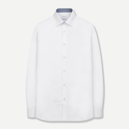 이지케어 모던 솔리드 라이트 슬림 셔츠 화이트 YJEFIS592WH