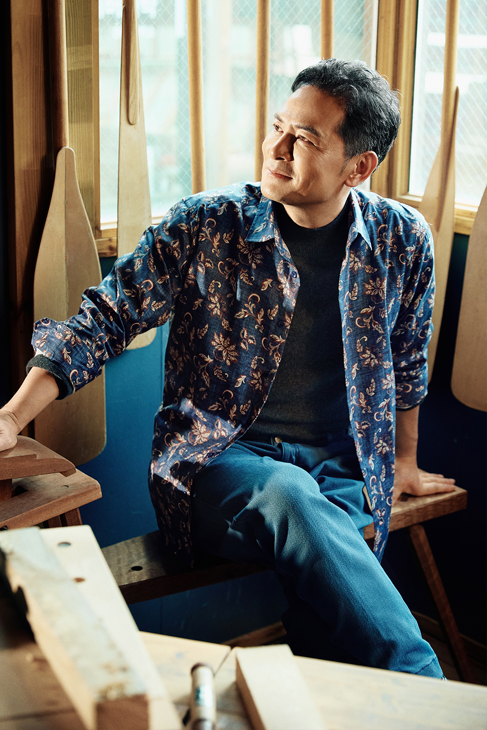 보티넬리 프린트 셔츠