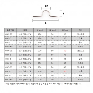 로드빌딩용 일반 훅키퍼 (CK, 12종선택)