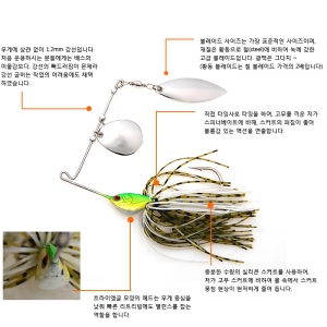 두리피싱 킴스(KIMs) 탠덤 스피너베이트(18종선택)