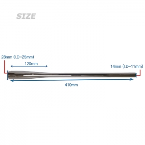 PVD 고광택 건메탈 41cm 리어그립 (PF-XL410)-하마개(E28-PF) 별도구매가능