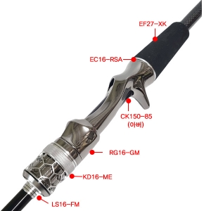 PVD 도금 고광택 건메탈 RPTS16 베이트 릴시트 (바디)-RPTS16-GM