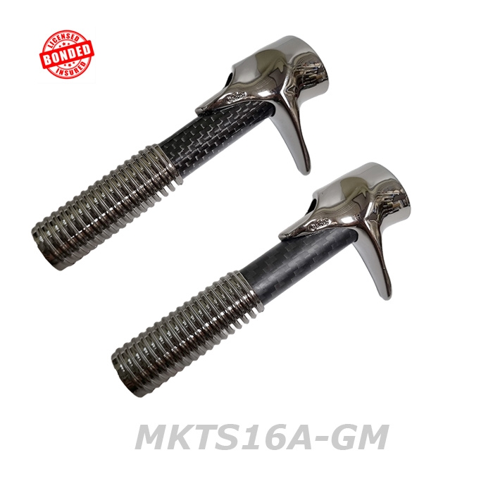 PVD 도금 고광택 건메탈 MK16 스플릿 베이트 릴시트 키트 (본딩완료)-MKTS16A-GM