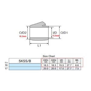 후지 PVD 도금 고광택 건메탈 SK16 스피닝 스플릿 릴시트 바디  SKSS16 - (SKSS16/B-GM)
