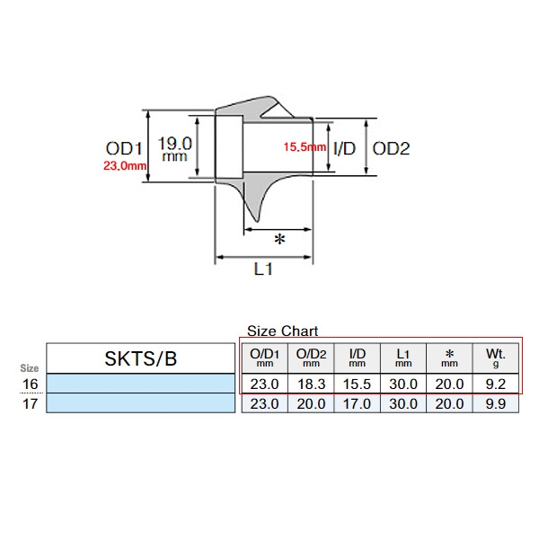후지 PVD 도금 고광택 건메탈 SK16 베이트 스플릿 릴시트 바디  SKSS16 - (SKTS16/B-GM)