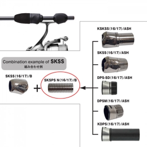 후지 PVD 도금 고광택 건메탈 SK16 릴시트 대용 스크류 (SKSPSN16-GM)