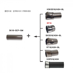 PVD 도금 고광택 건메탈 16 사이즈 릴시트 대용 플라스틱 스크류 -SK16-SCP-GM