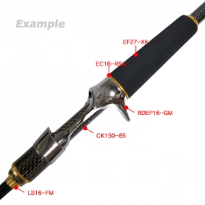 PVD 도금 고광택 건메탈 RT16 이동식 너트 키트 (RT16A-14) -완성품 본딩완료