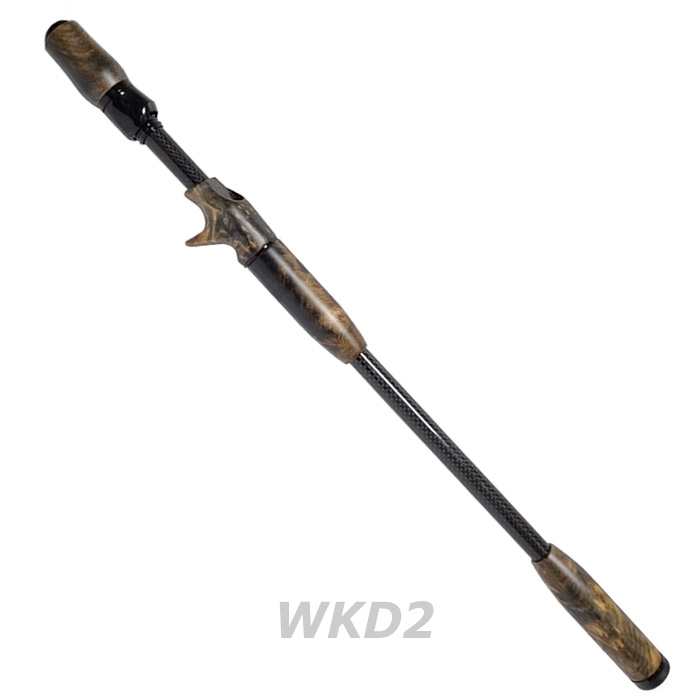 나무뿌리 릴시트 베이트 2핸드 리어그립 키트 (WKD2) 우드 낚시대 손잡이