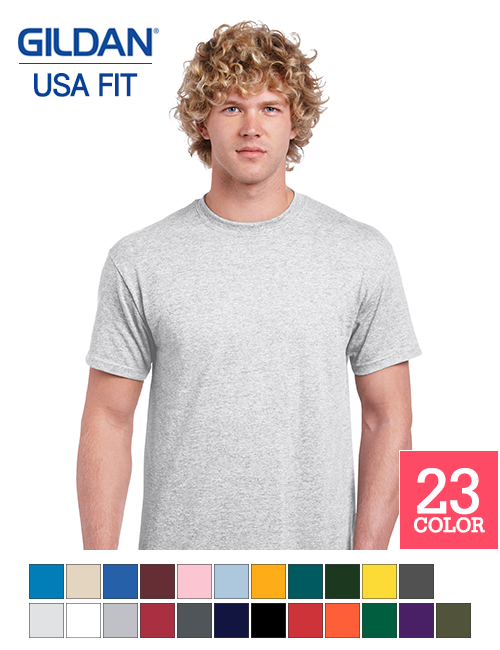 「GILDAN USA FIT 2000」 프리미엄 라운드티 (18수)(200g)(반팔)