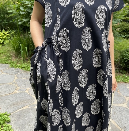 폰디 페이즐리 원피스(2color)