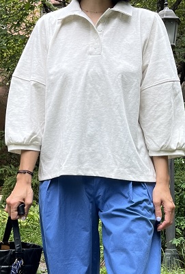 퍼프 카라 티셔츠(2color)