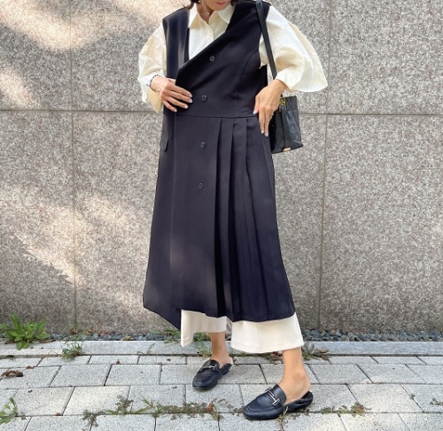 메르 플리츠 원피스(2color)