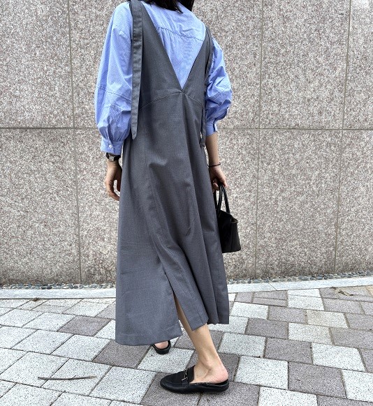 레멜 슬릿 원피스(2color)